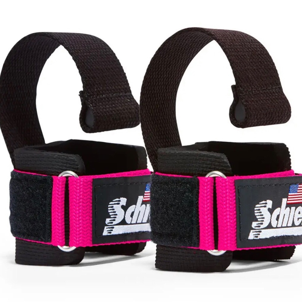 NIB Schiek Pink Dowel Lifting Straps